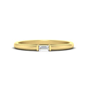 Horizontal Baguette Promise Ring